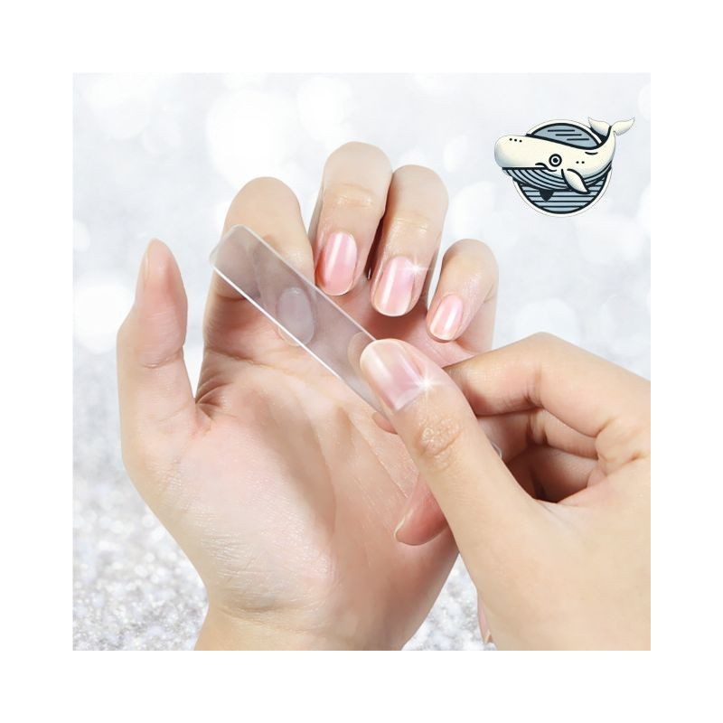 Naekkeodeuktem Transparent Glass Nail File Self Nail Care Sanding