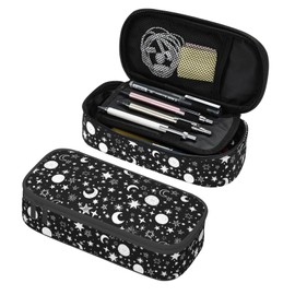 GVGOAGL Star Moon Sun Cartoon Pencil Case Organizer Big Capacity Pencil Pouch Stationery With Zipper School Supplies Pencil Bag For Girls Boys Office