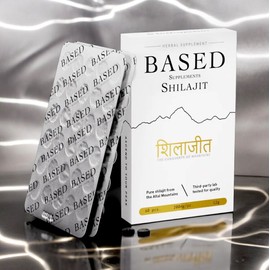 BASED Supplements SHILAJIT - 60 Resin pieces - Heavy Metal Free 3rd Party Tested
