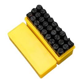 Eruceky 5 mm Punch Letter Set, Metal Letter Alphabet A-Z & Letter Metal Punch Stamp Numbers for Stamping Metal Plastic Wood Leather