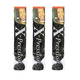 X-pression Premium Original Ultra Braid 82inch 165g Color (33) 3 pack by X-pression