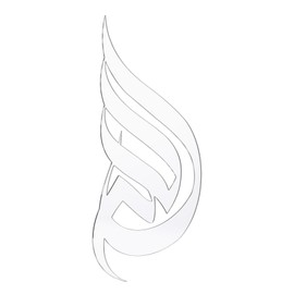 3 Dimensional Thickened Mirror Wall Sticker Acrylic Self Adhesive Wall Decoration for Home(JM740 Silver EVA Glue )