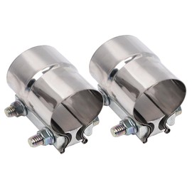 Elifecenter 2 Inch Exhaust Clamp, Lap Joint Band Clamp Stainless Steel for Clamping 2" OD to 2" ID Pipes