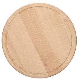 teemando® Chopping Board with Juice Groove Made of Wood, 25 cm, Meat Plate, Bread Board, Snack Plate