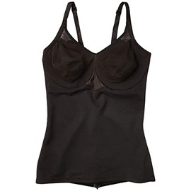 Miraclesuit Shapewear Extra Firm Sexy Sheer Shaping Underwire Camisole Black 42DD