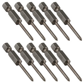 LDEXIN 10Pcs Phillips Screwdriver Bits 1/4 Inch Hex Shank S2 Steel Magnetic Phillips Bits, 3.0mm Dia. PH1, 2 Inch Length