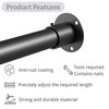 Venwemong Wardrobe Rail,70-90cm Extendable Clothes Hanging Pole, Stainless Steel with
