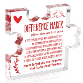 Eterfordista Eterfordista Thank You Gifts for Difference Maker Appreciation Birthday Gift for Leader Boss Mentor Staff Employee Coach Manager Coworker Teacher Difference Maker Definition Decorative Signs Plaques