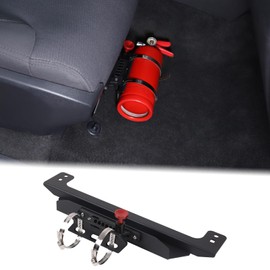Aunginsy Under Seat Quick Release Roll Bar Fire Extinguisher Mount Bracket Compatible with Toyota Tundra 2022 2023 2024 Car Adjustable Fire Extinguisher Bottle Tie Bracket Billet Aluminum Accessories