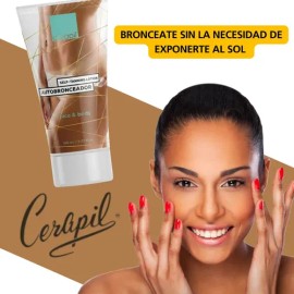 Cerapil Autobronceador Crema Gradual Sin Sol Para Un Glow Up Natural - 150ml -Bronceado Que No Mancha La Ropa - Efecto Glow Hidratante
