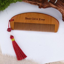 Grandma Gigi Birthday Gifts from Grandkids Anti Static Best Gigi Ever Wooden Comb Gifts for Grandmother Nana Mimi Retirement Christmas Gift for Granny