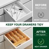 Bellsal Utensil Organizer 10 Inch Silverware Tray for Drawer Utensil
