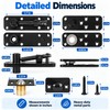 360° Heavy-Duty Pivot Hinge System – Smooth Rotation Hardware for