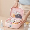 Lovely Cloud Nylon Pouch: Multifunctional Storage & Portable Travel Wash Bag Blue Set (L, M, S) 2ea