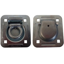 Stevens Lake Parts 2X Recessed Tie Down D Rings Cargo Trailer Van Anchor Point Truck Container