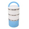 Lunch Box, 3 Layers Stackable Stainless Steel Thermal Insulated Lunch