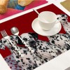 Spot Dog Placemats Set of 4, Dalmatian Spot Dog Placemats