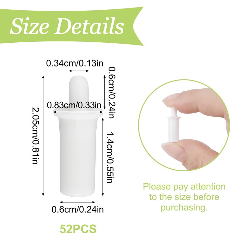 UFURMATE Shutter Repair Pin, 52Pcs White Replacement Repair Pin for