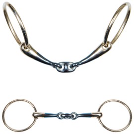 Harrys Horse Anatomic ring snaffle, 14mm French mouth, Sweet Iron