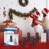 TAILI Adhesive Double Hooks for Hanging, 4 Coat Hooks &