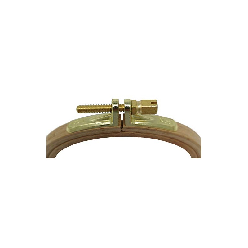 Nurge Premium Beech Wood Gold Clasp Embroidery Hoop 8mm (100mm
