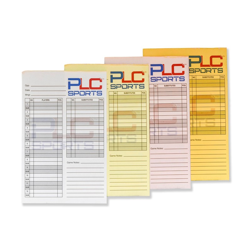 PLC Sports Baseball Softball Lineup Cards | 4 Part Carbon