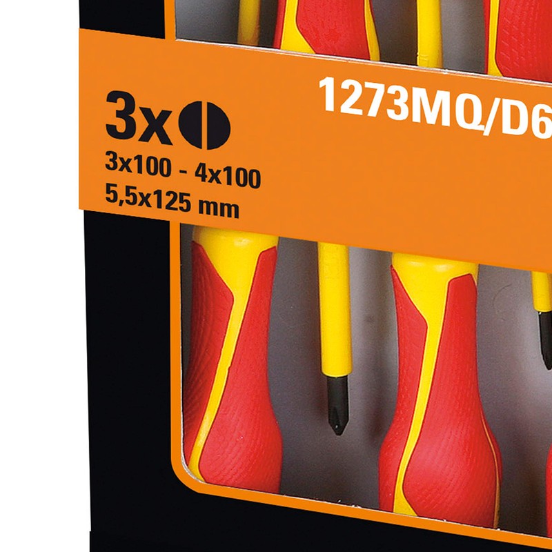 Beta 1273MQ/D6 - Schraubendrehersatz, 6 teilig (Art. 1274MQ, 1272MQ)