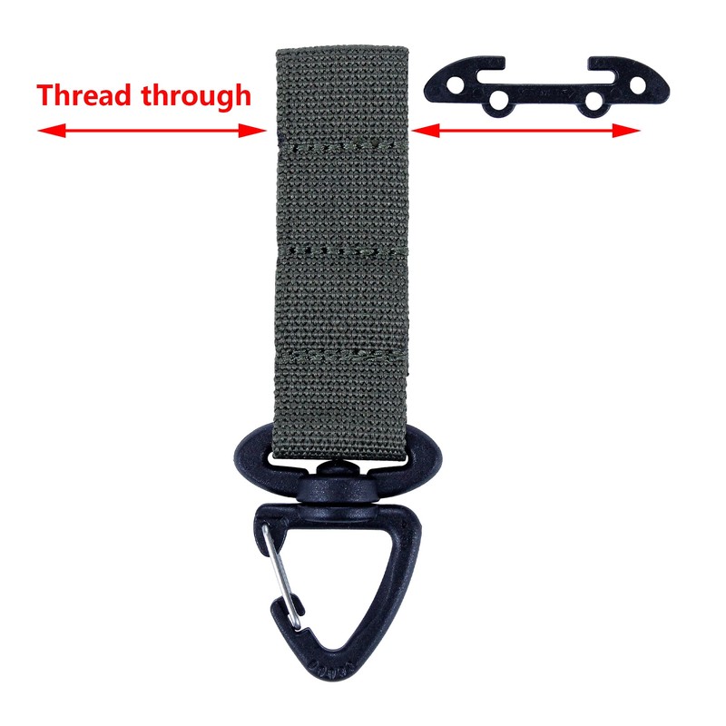 JX Tacfancier Molle Glove Clip T-Mount Swivel Hook, Tactical Key