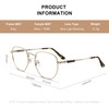 RB.Pilot Classic Square Polygon Reading Glasses for Men Women Light