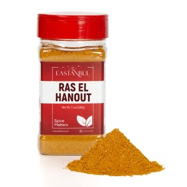 Eastanbul Ras El Hanout, 7.1 oz Ras El Hanout Spice, All-in-One Ras El Hanout Moroccan Spice Blend, North African Baharat Spice Blend, Farm Fresh International Seasoning Blends, Ras Al Hanout Spice