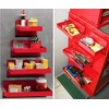 Magnetic Shelf 4-Pcs Set - Red Tool Trays - Metal