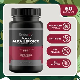 Ácido Alfa Lipoico  Resveratrol Endaroo Calidad Premium