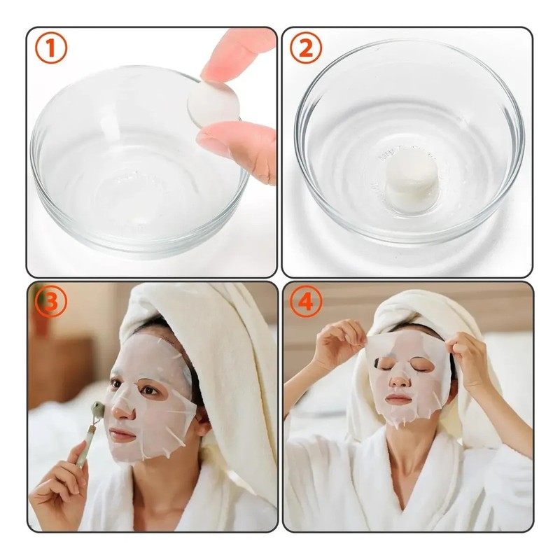 100pcs Diy Papel De Máscara Desechable Mascarilla En Pastill