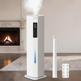 Humidifiers for Bedroom - GloryAir 2.38Gal/9L Top Fill Cool Mist Humidifier for Large Room 500ft² 120H Last with Auto Mode 7-Color Light Humidistat Aroma Box Quiet Humidifiers for Plants Baby & Adults