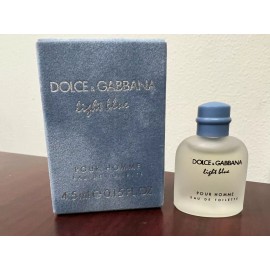 DOLCE GABBANA LIGHT BLUE POUR HOMME 0.15 FL oz / 4.5 ML EDT Miniature New In Box