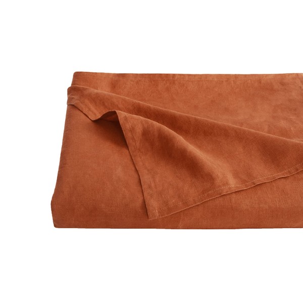 S VICTORY SYMBOL 100% Organic Linen Flat Sheet 1 Piece-GOTS