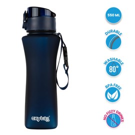 OXYBAG OXY TWiST 550 ml Children's Drinking Bottle, BPA-Free & Tritan, Leak-proof & Dishwasher Safe, with Filter for Fruits, School, Sports & Leisure