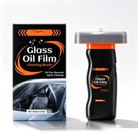 Giflsaidsprest Glass Oil Film Remover for Car - 100g/3.53oz Windshield Cleaner Paste with Cleaning Board - One-Piece Design Car Window Oil Film Cleaner for Anti-Glare & Clear Vision