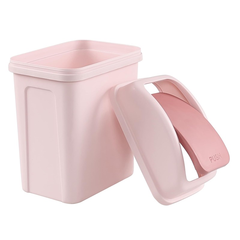 Minekkyes Bote de basura de 10L, bote de basura plástico