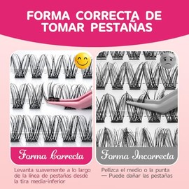 SASHA Pestañas Postizas Autoadhesivas Sin Pegamento, 104 Piezas Pestañas  Extensiones de Pestañas,Curvatura D,Longitud 10-16mm,Banda Adhesiva Negra...
