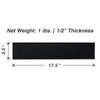 BARsics 17.5x3.5 inches Long PVC Bar Rail Mat Non-Slip Serving