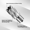 SALI 6 pcs Annular Cutter Diameter 1/2 Inch with Weldon