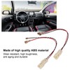 Ymiko Car Door Speaker Wiring Harness, 1 Pair Black ABS