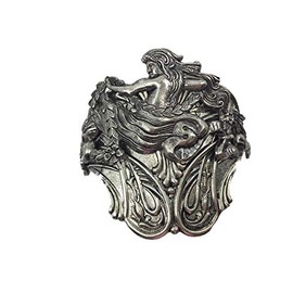 Mermaid Bracelet Mermaids Cuff Art Nouveau Woman Bracelet Large Cuff Angelina Verbuni USA