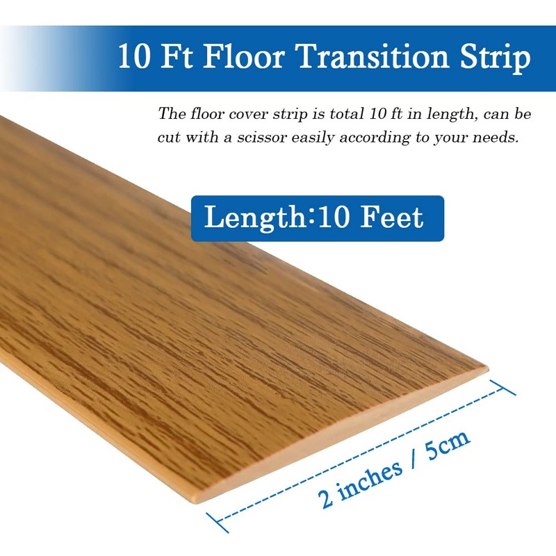 Floor Transition Strip Self Adhesive Floor Cover Strips Laminate 2"