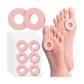 DR. JK- Round Foam Callus Cushions for Feet, 48 pcs, Water-Resistant Foam Callus Pads for Bottom of Foot, Adhesive Corn Pads for Feet