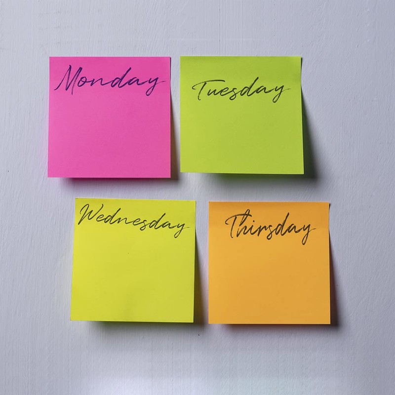 WAYTEX 3000 Sticky Notes Neon Sticky Notes 12 Mini Pads