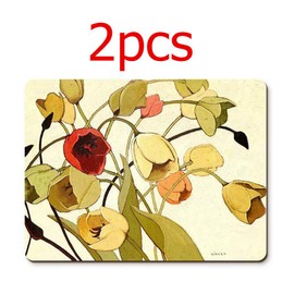 YaYiYo Cork Placemats, Dining Table Heat-Resistant Placemats Table Mats Kitchen Table Mats 2 PCS - 40 x 30 cm (15.7 X 11.8 Inch)