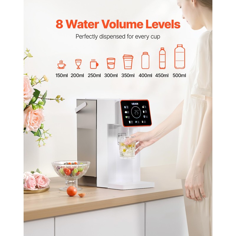 VEVOR Instant Hot Water Dispenser, Countertop Boiling Water Dispenser with