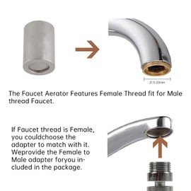 Faucet Aerator,BOQO Microbubble Faucet Nozzle Extender,Micro Nano Splash Proof Aerator, Household Faucet Ultra-fine Nano Bubble Generator.Removal of fruit and vegetable residues, deep cleaning